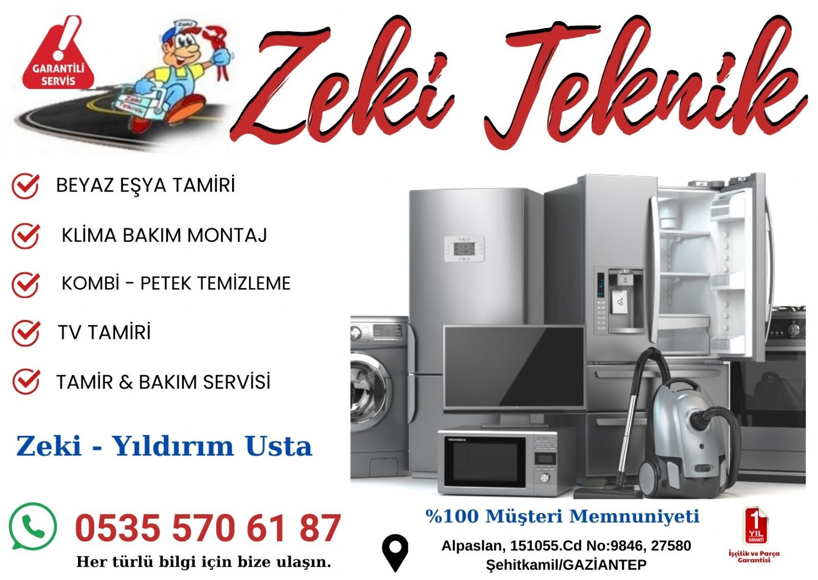 Şehitkamil Arçelik Servisi